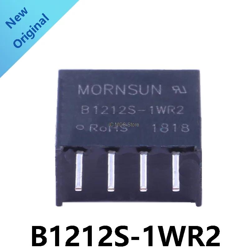 2PCS/Lot B1212S-1WR2 Constant voltage input 12V, isolated unregulated single output 12V