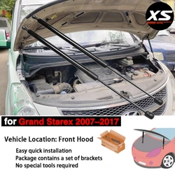 Hood Struts Kit For Hyundai Grand Starex 2007-2017 Front Bonnet Modify Shocks Absorber Damper Lift Support Piston Rod Gas Spring