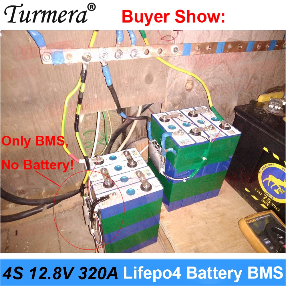 4S Turmera 12.8V 200A 280A 320A równowaga Lifepo4 bateria BMS chroni płytę w akumulatorach 3.2V 100Ah 200Ah 280Ah 320Ah Lifepo4