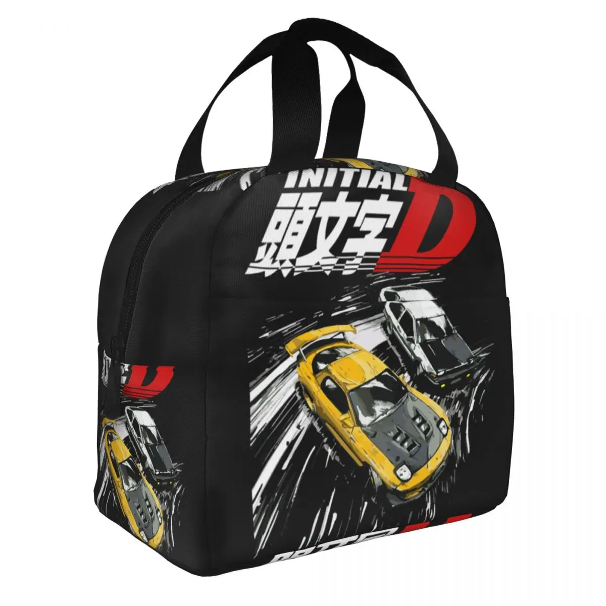 Initial D Mountain Drift Racing Lunch Bag Men Women Thermal Cooler Insulated Lunch Box for School