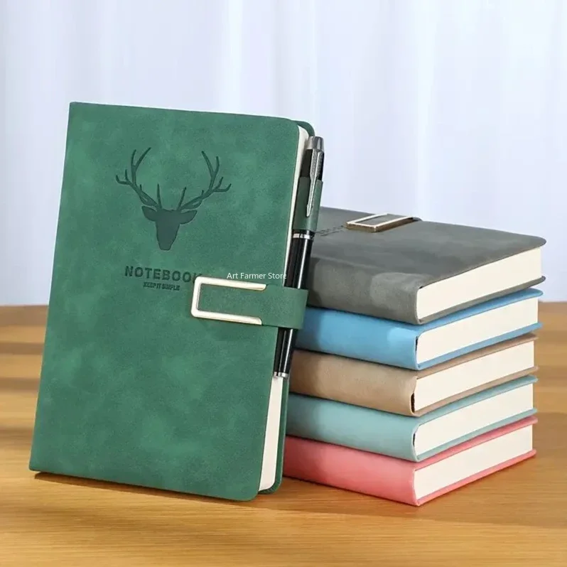 Thick A5 Leatherbound Notebooks With Soft Cover Diary Sketchbook Notebook Planner Stationery Sketch Book Writing Pads Office