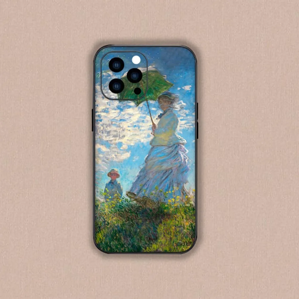 Claude Monet Impressionism Art Phone Case For Samsung A53 A55 A52S A70 A22 A71 A80 Black Case