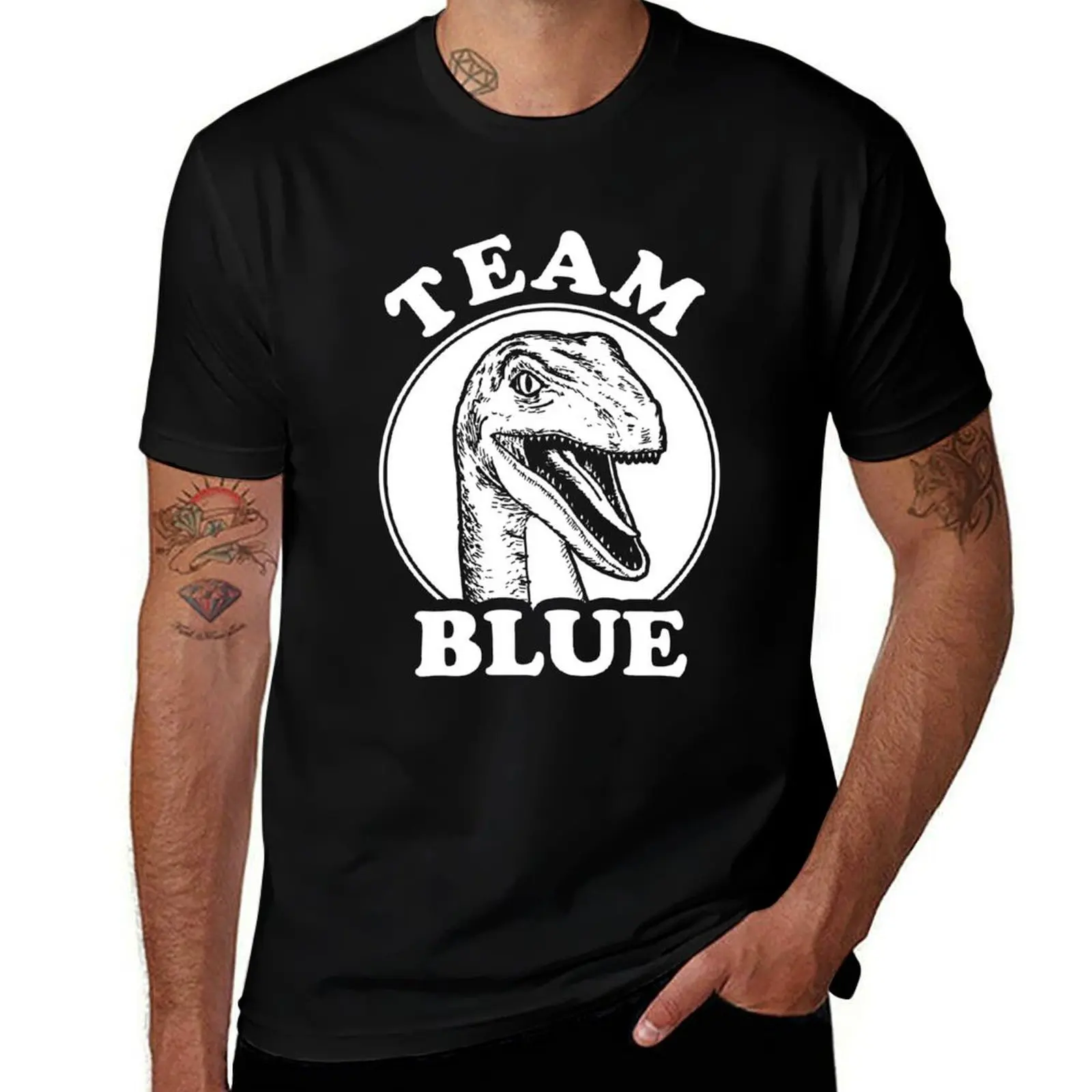 Team Blue Raptor T-Shirt Summer Festival T-Shirt