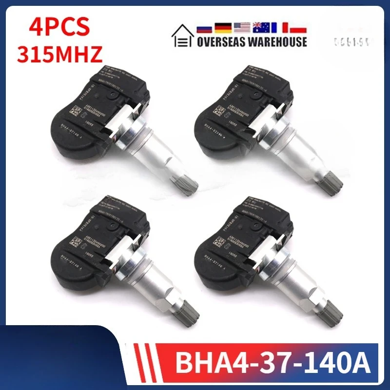 

BHA4-37-140A TPMS 315MHZ Car Tire Pressure Monitoring Sensor 4PCS For Mazda 2 3 5 CX-3 CX-5 CX-7 CX-9 RX-8 BHA437140 68375775AA