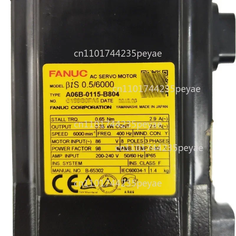 A06B-0115-B804  Genuine Servo Motor Motor