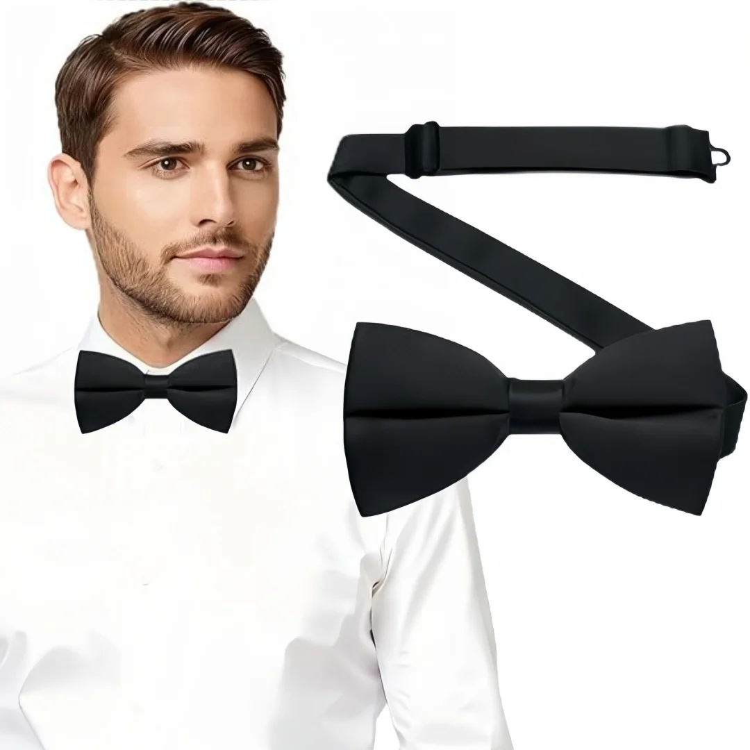 Bow Tie Pre Tied - Bow Ties for Men Solid Color