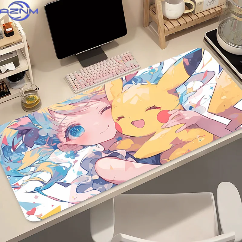 Heavy‑Duty Anime Print Mouse Pad Big Size Non‑Slip Desk Mat For Gaming Office Computer Keyboard Present Gift