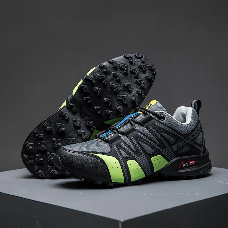 YUYIN Waterproof Hiking Shoes Mens Outdoor Trainers Trekking Mountain Climbing Camping Hunting Tactical Bike Sneaker