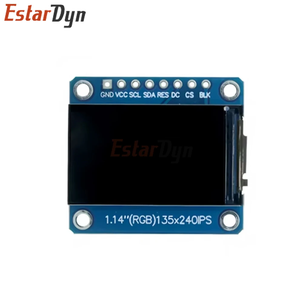 شاشة 1.14 بوصة IPS LCD 135x240 SPI ST7789، وحدة شاشة TFT ملونة 65K لمشاريع Arduino Raspberry Pi ESP32 STM32 ذاتية الصنع