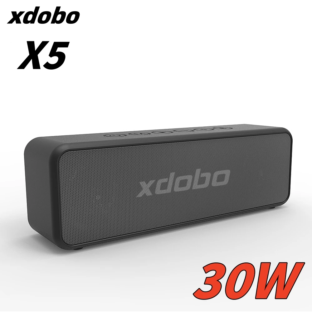 

XDOBO X5 30W Subwoofer Speaker Portable Wireless Bluetooth Speaker V5.0 TWS Type-C Loud Stereo Super Bass IPX6 Waterproof