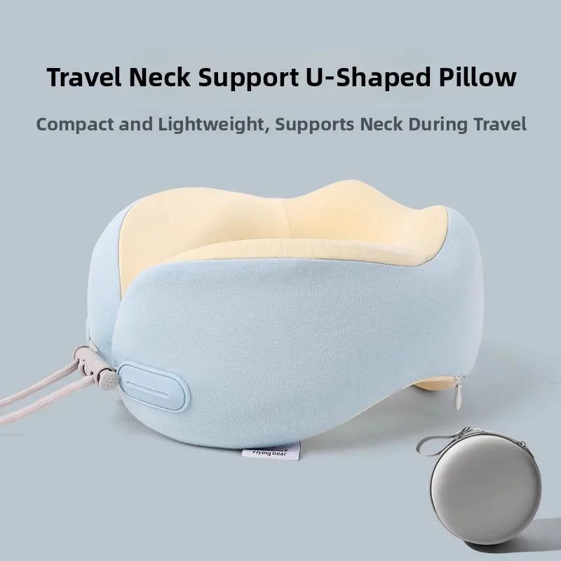 

Portable Memory Foam U-aped Ne Pillow Travel Carriage High Speed Railway Plane Nap Comforter Breathable Design Adult Baby