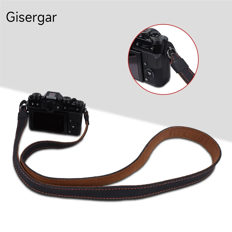 Leather shoulder strap 95cm Retro Hole Type Universal Genuine Leather Camera Strap Leica M m11 M10 Sony zev10 a7iii fuji xt4 xt3