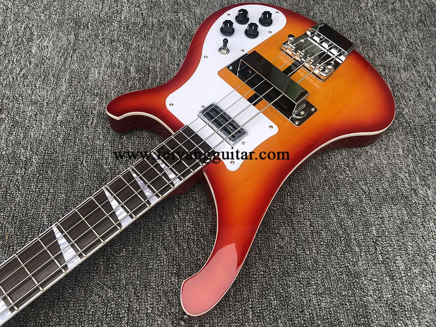 Electric Bass Guitar, 4003 4 Strings,Cherry Sunburst Color,Rosewood Fingerboard,High Quality, free shipping