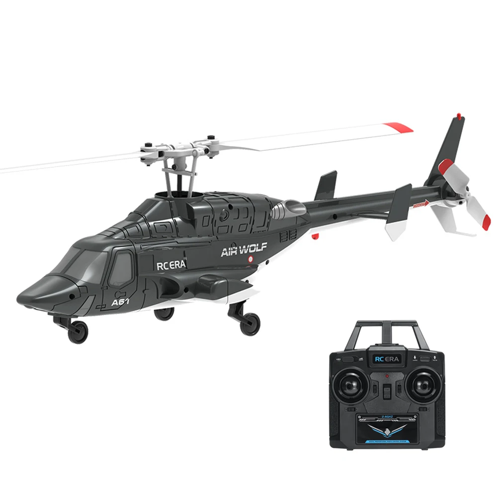 เฮลิคอปเตอร์บังคับวิทยุ Airwolf RC ERA A61 ขนาด 1:53 พร้อมระบบไจโร 6 แกน และระบบติดตามด้วยแสง  มีสินค้าในสต็อก