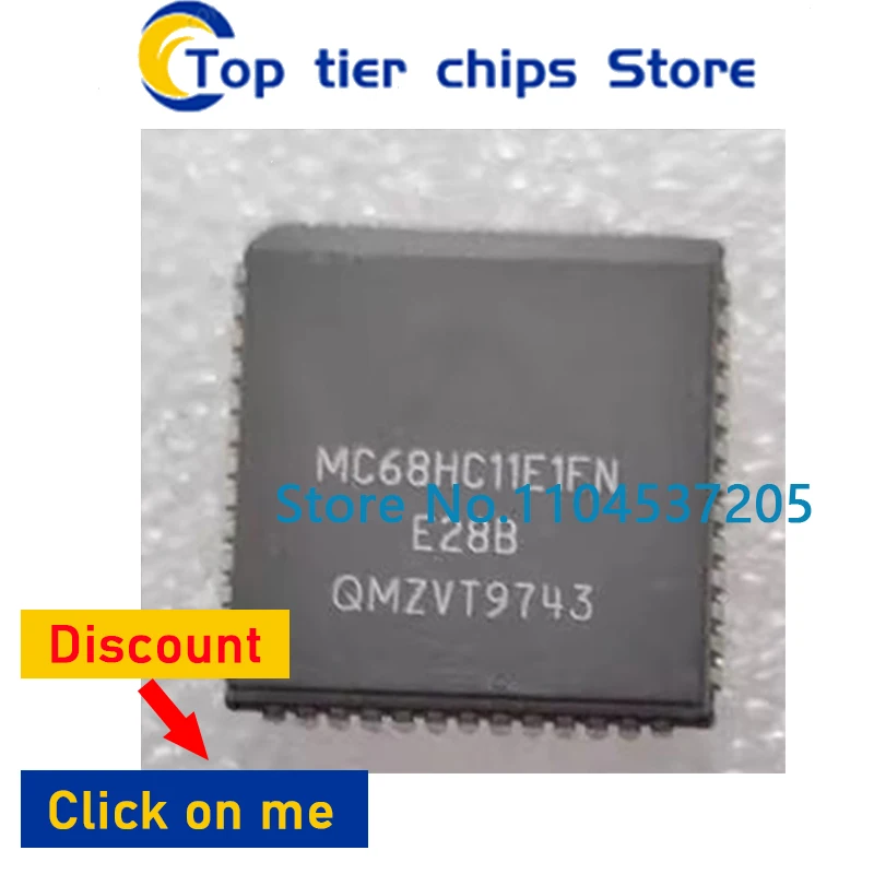 1шт MC68HC11E1FN PLCC52 M68HC11 MC68HC 11E1FN