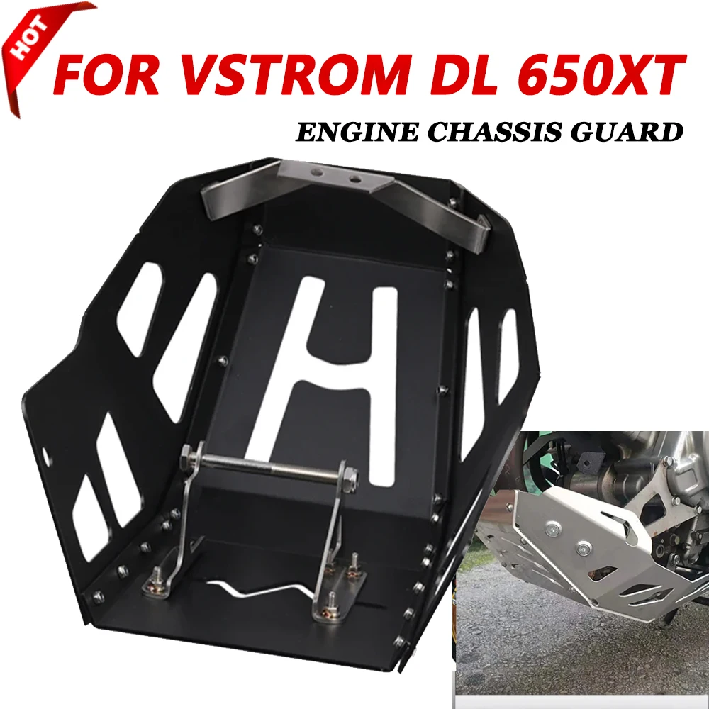 For SUZUKI V-strom 650 Vstrom DL650 DL 650 XT 2017 - 2023 Motorcycle Engine Chassis Guard Protection Cover Skid Plate Protector