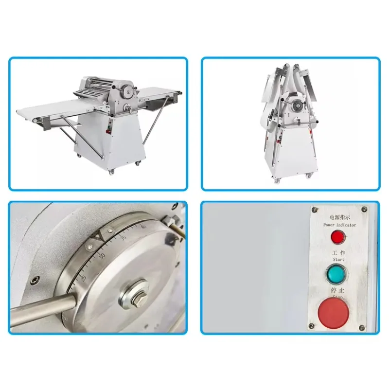 Automatic Dough Pastry Sheeter Roller Reversible Dough Laminator Fondant Cheap Price Bread Croissant Dough Sheeter Machine UPPER