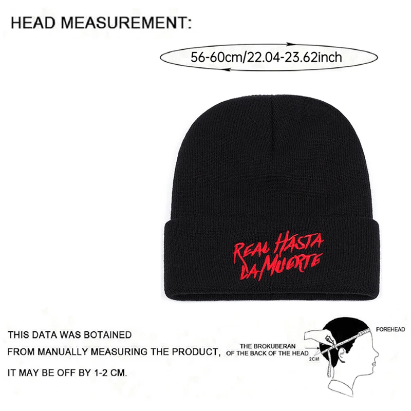 2025 جديد عصري الإبداعية محبوك قبعة التحدي الحقيقي المطرزة قبعة فول في الهواء الطلق الترفيه بلا حدود قبعة يندبروف قبعة تدفئة