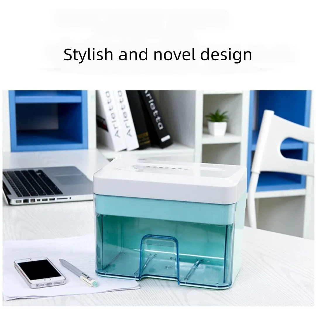 Cajón de escritorio secreto de 5 niveles, trituradora de papel eléctrica granular para oficina y hogar, trituradora de archivos de 2mm