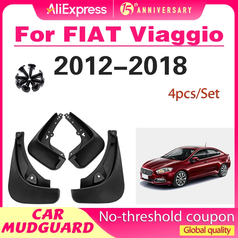 

Mudguards For 2012-2018 Fiat VIAGGIO Mud Flaps Mudflap Front Rear Fender Anti-splash Mudguards Guard Splash Car Accessories