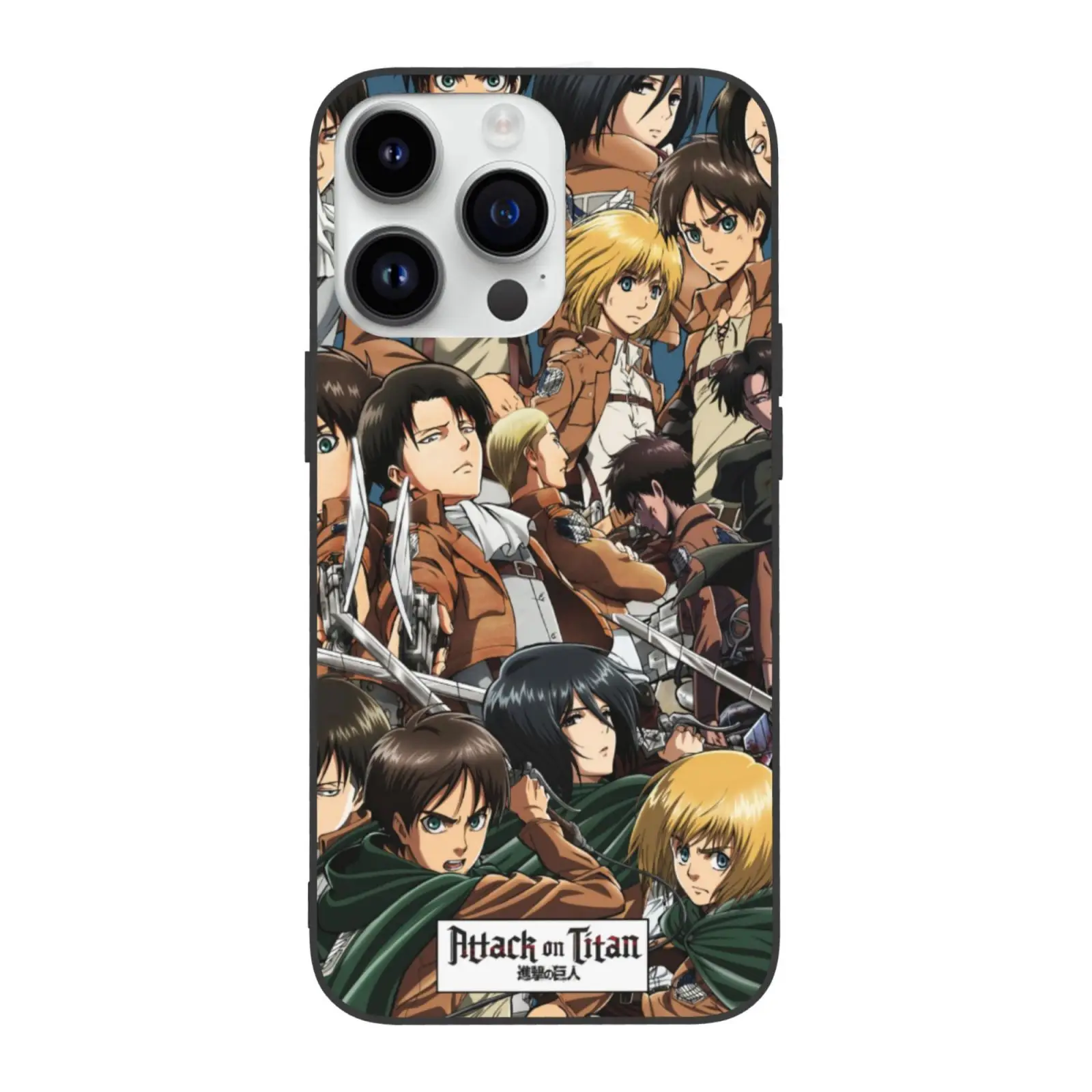 Anime Attack on Titan Case for iPhone 16 15 14 11 Pro Max 13 12 Mini XR XS X 8 7 6 6S Plus Soft Silicone Shockproof Cover