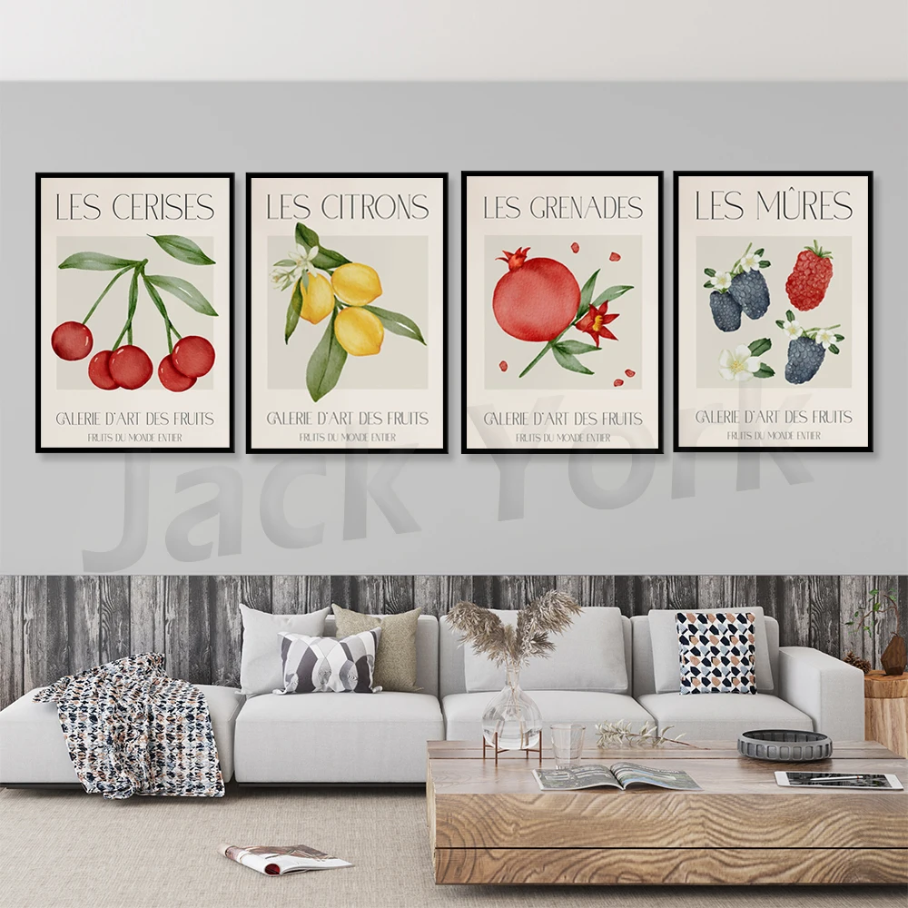 

Fruit Market Poster, Fruit Art Print, French Gallery Wall Decor, Exhibition Print, Vintage Poster, Kitchen Poster, Printable Art