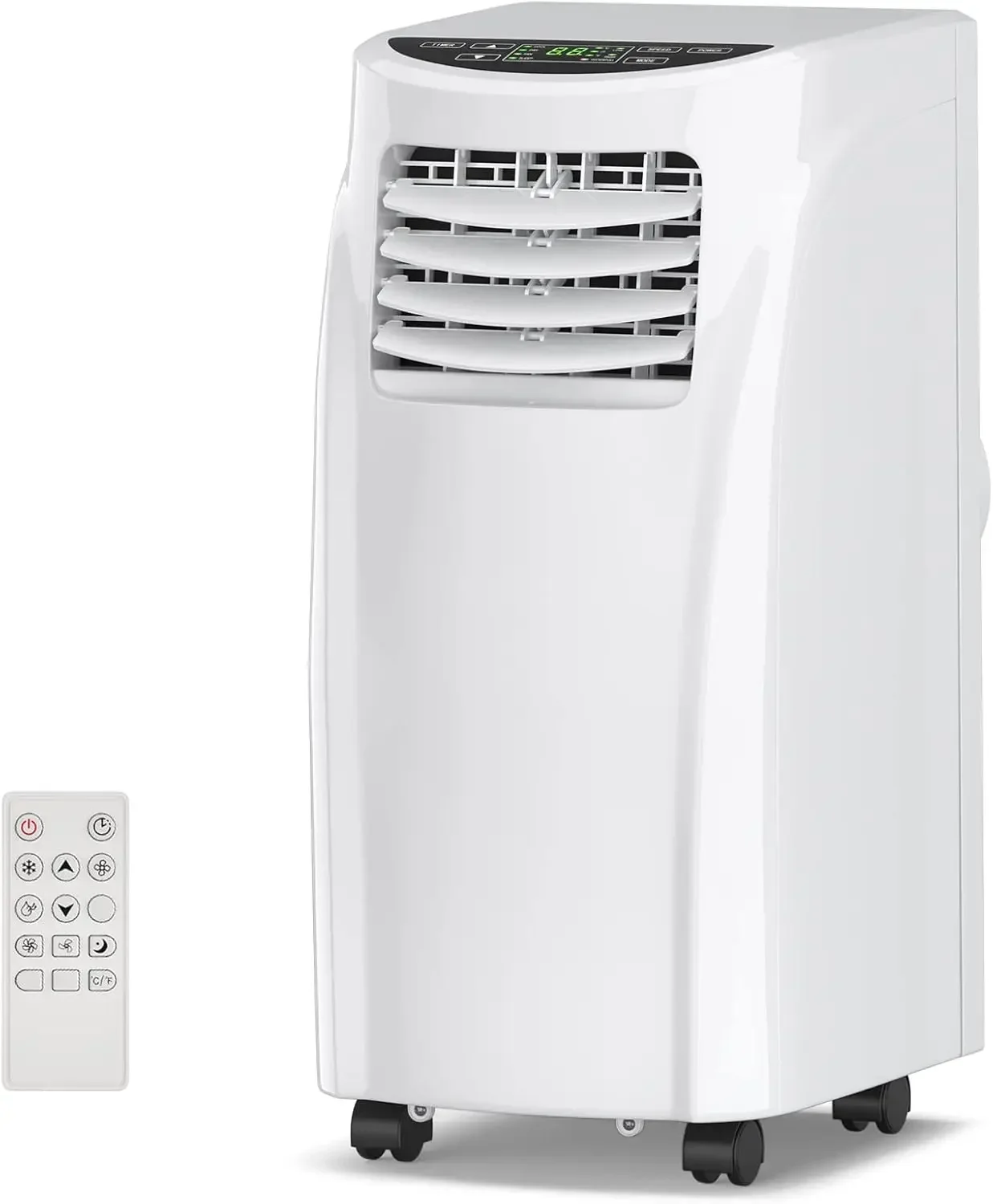 COSTWAY Portable Air Conditioners, 8000 BTU Air Conditioner Unit spaces up to 230 Sq.Ft with Remote Control Dehumidifier Functio