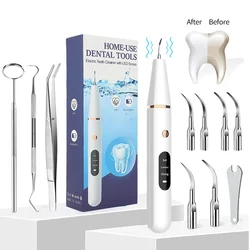 Ultrasonic Dental Scaler For Teeth Tartar Stain Tooth Calculus Remover Electric Sonic Teeth Plaque Cleaner Dental Stone Removal