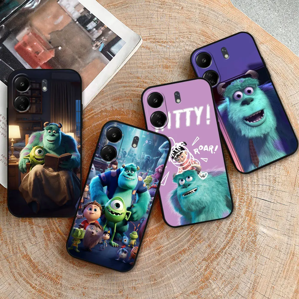 Disney Sullivan Monsters Inc Phone Case For Redmi 14C 13C 12 12C 10 10C 9 9A 9C 8 8A 7A A2Plus A1 K60 K40 Ultra Pro Black Cover