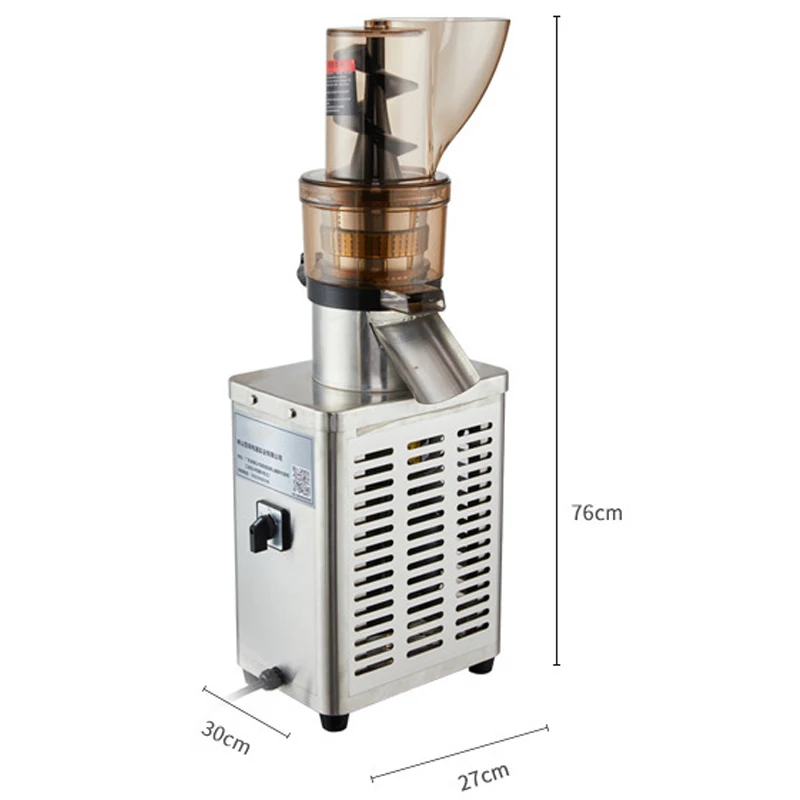 750W High-Capacity Juicer Ginger & Vegetable Juicing Pure Juice Extractor with Pulp Separation Bubble Tea Shop Juicer