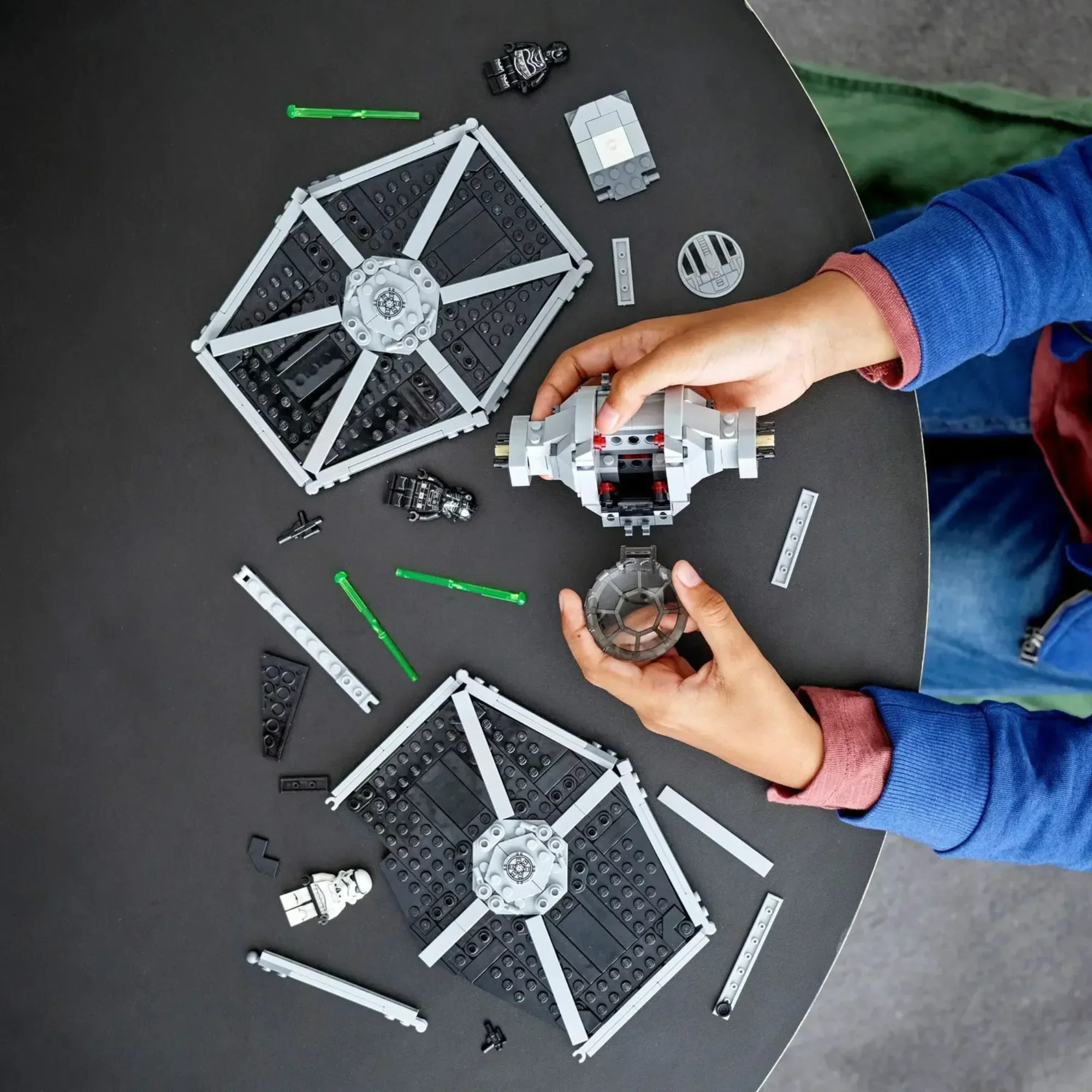 NEW Tie Fighter Stars Fighter Space Wars Figures FIT 75300 Model Building Blocks Bricks Kids Boys Toys Gift