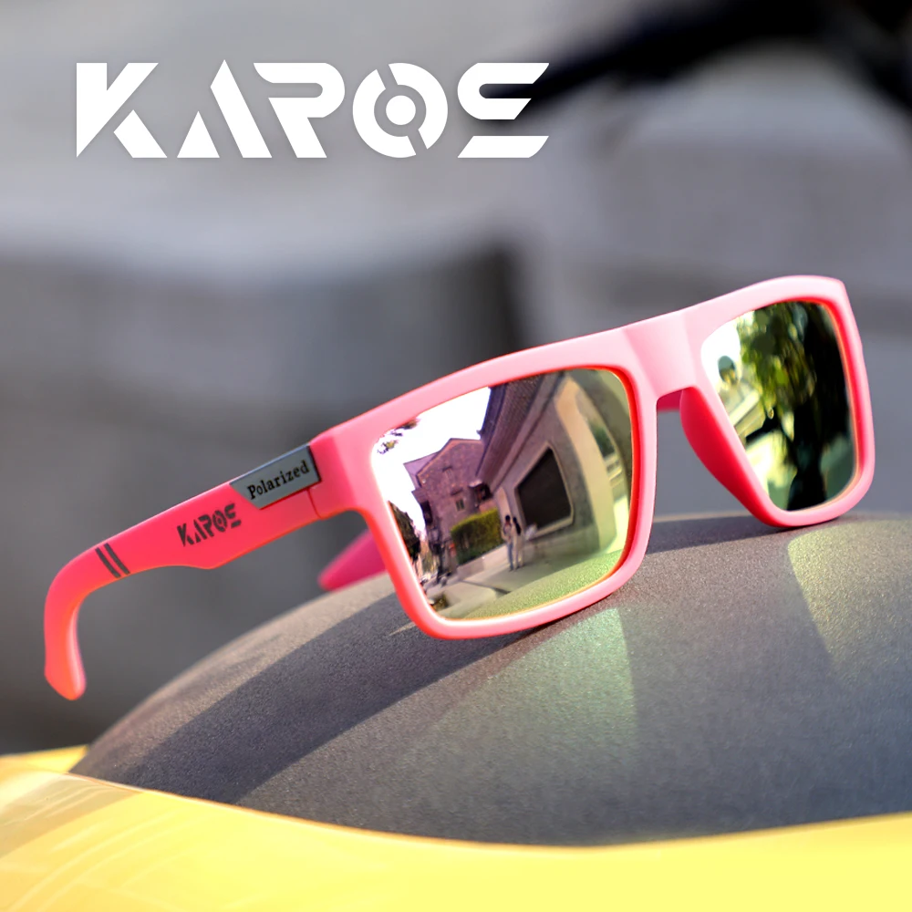 KAROS Mode Polarisierte Sonnenbrille für Männer und Frauen Luxus Fahren Angeln Reisen Vintage Quadratische Sonnenbrille für Herren UV400 Eyewear