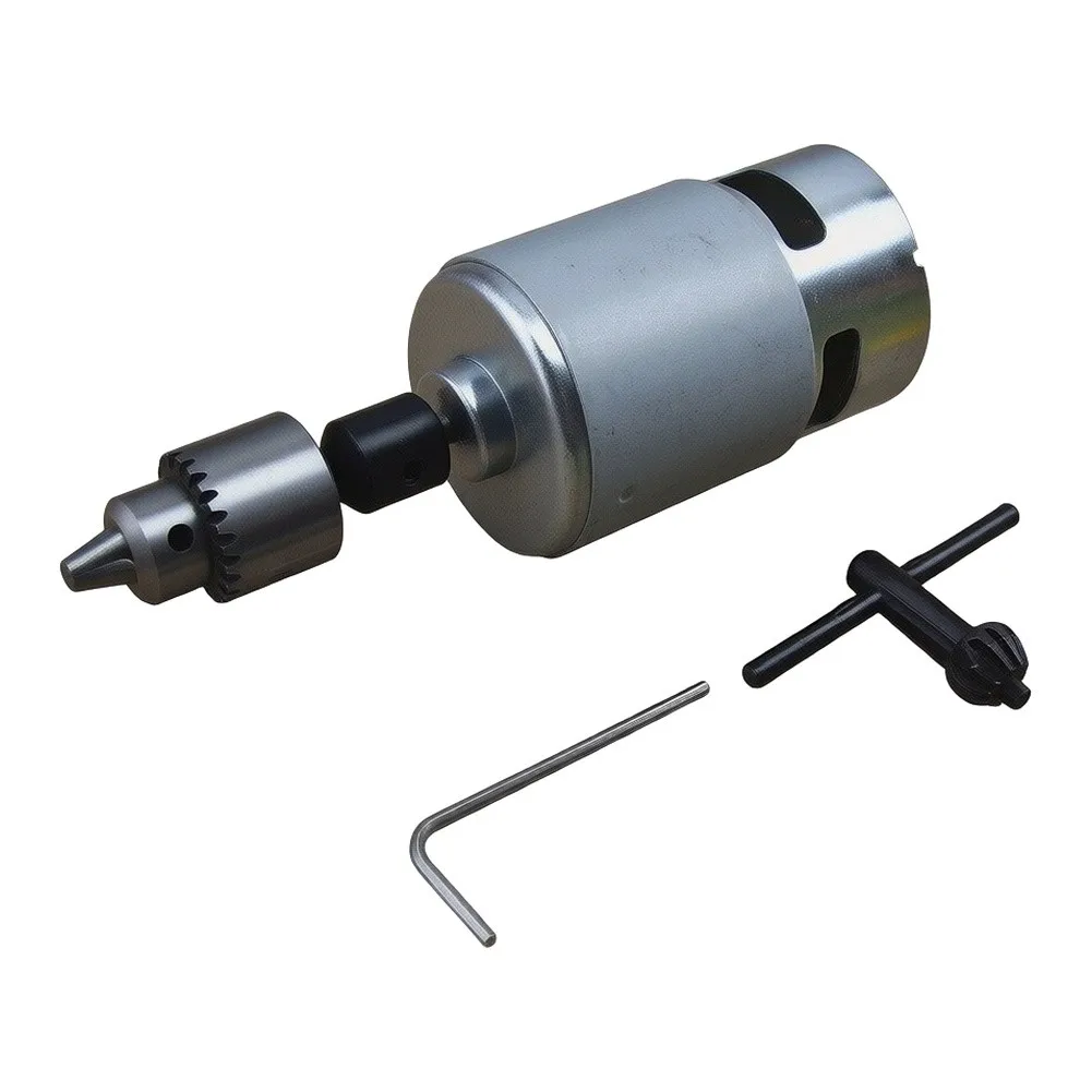 For Wood Drilling Adjustable Chuck Kit 775 DC Motor For Desktop DIY Production For Sliver Multi-function Electric Grinding Tool