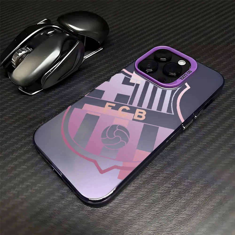 F-FC B-Barcelona Team Logo Handyhülle für iPhone 17 17e 16e 16 15 14 13 12 11 mini Pro Max X XR XSMAX 8 7 Air Plus Rückseiten-Cover