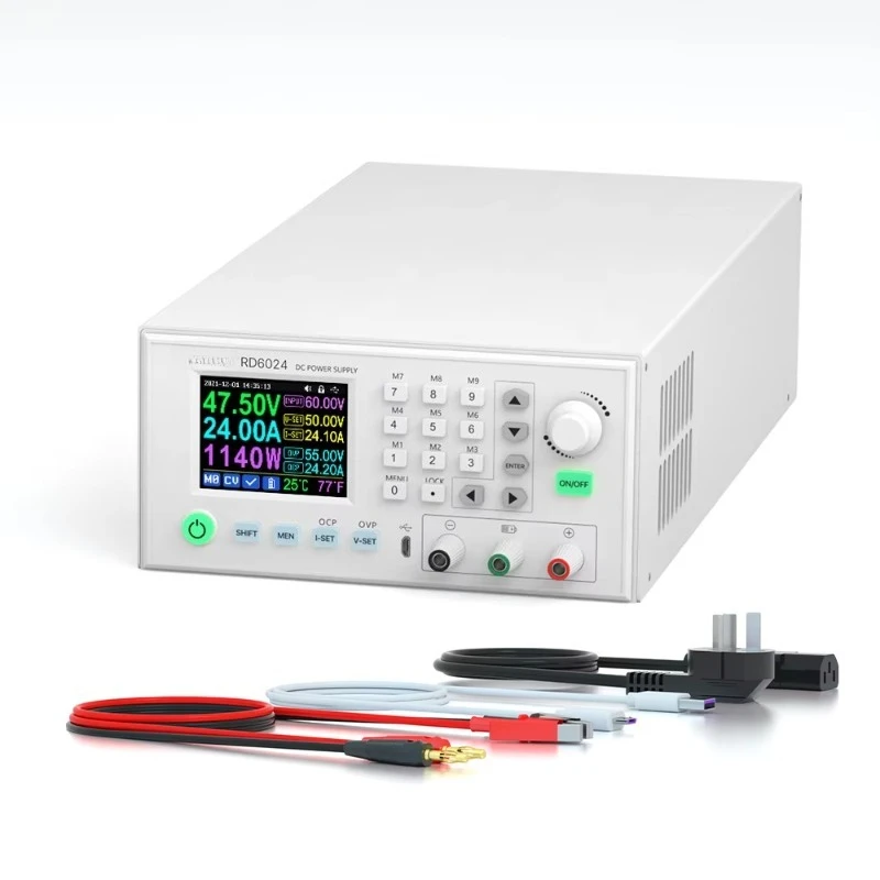 RD6024 Assembled AC-DC Bench Power Supply 1440W 60V 24A USB Digital Control Adjustable Regulator For Lab Test AndBatteryCharging