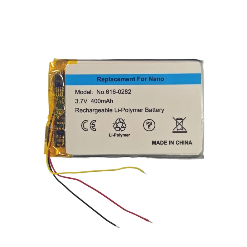 3.7V 400mAh High Quality Replacement Battery For iPod Nano 1st 2nd 3rd Generation MP3 Player