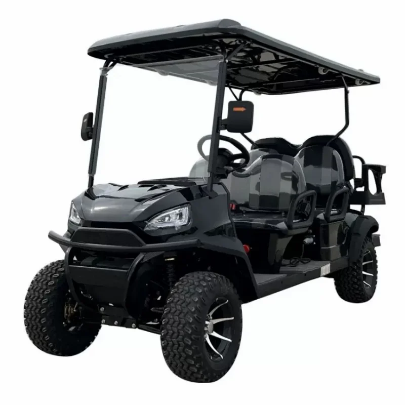 2024 New Electric Golf Cart World Agricultural Passenger and Cargo Electric Off-Road Vehicle with Bluetooth Speaker