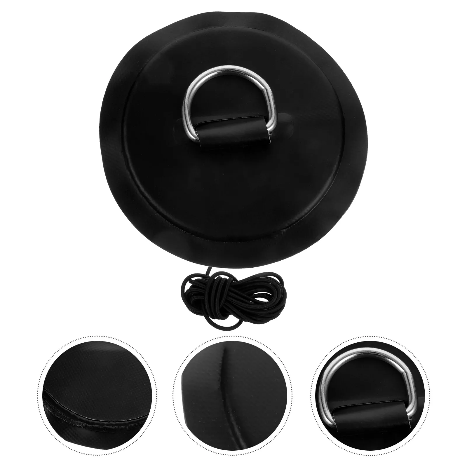 

1 Set Inflatable Boat D-Ring Patch Reinforced Pvc Kayak Canoe Sup Board Durable Secure Attachment -Downs Water Sports
