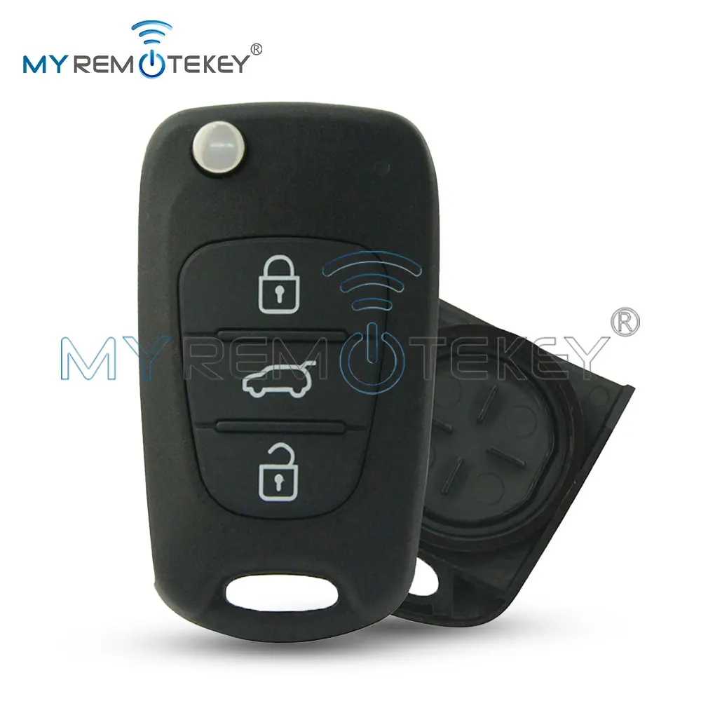 REMTEKEY Flip Key Shell for Hyundai I20 I30 I35 IX20 IX35 Elantra 2008-2012 2/3 Button