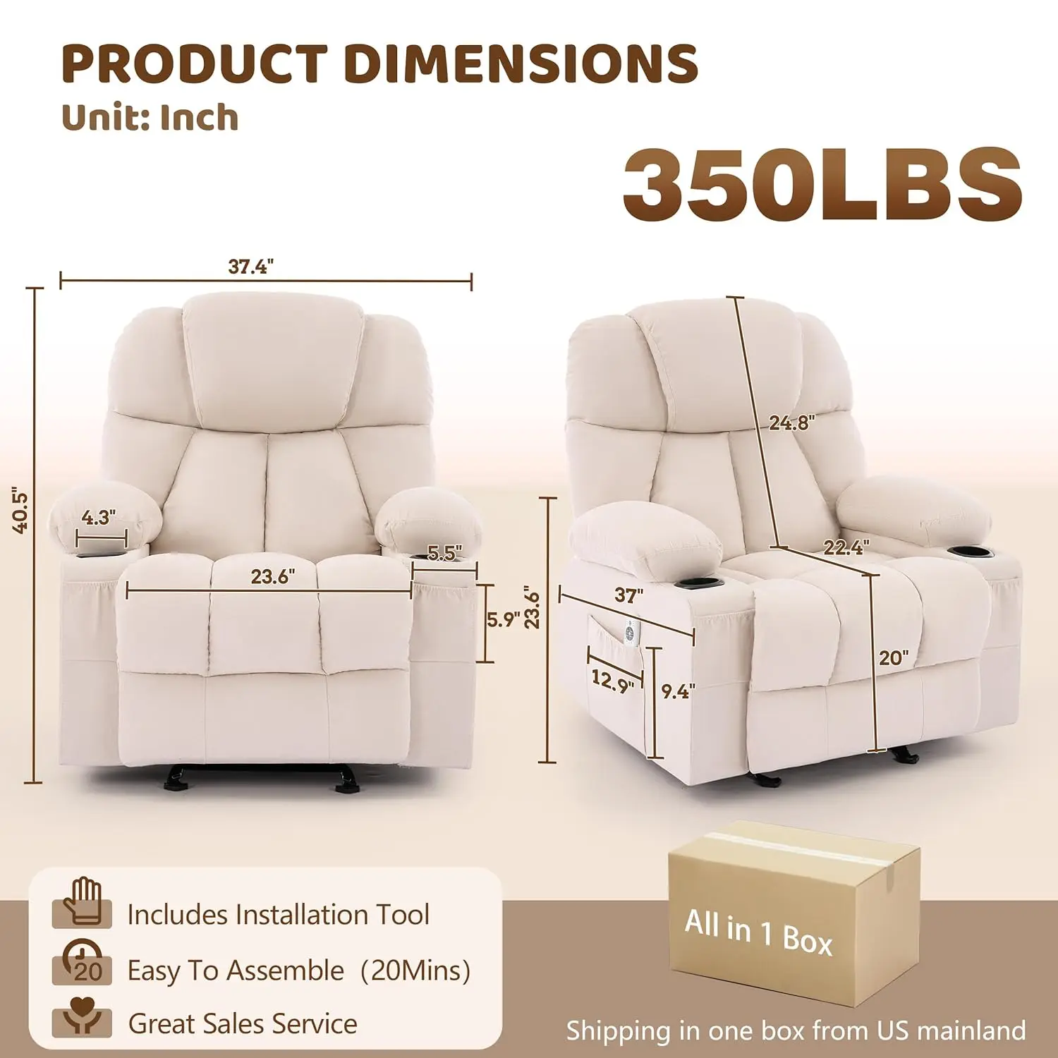 Thumbnail 2 - #28 Trending Recliner Chairs Right Now