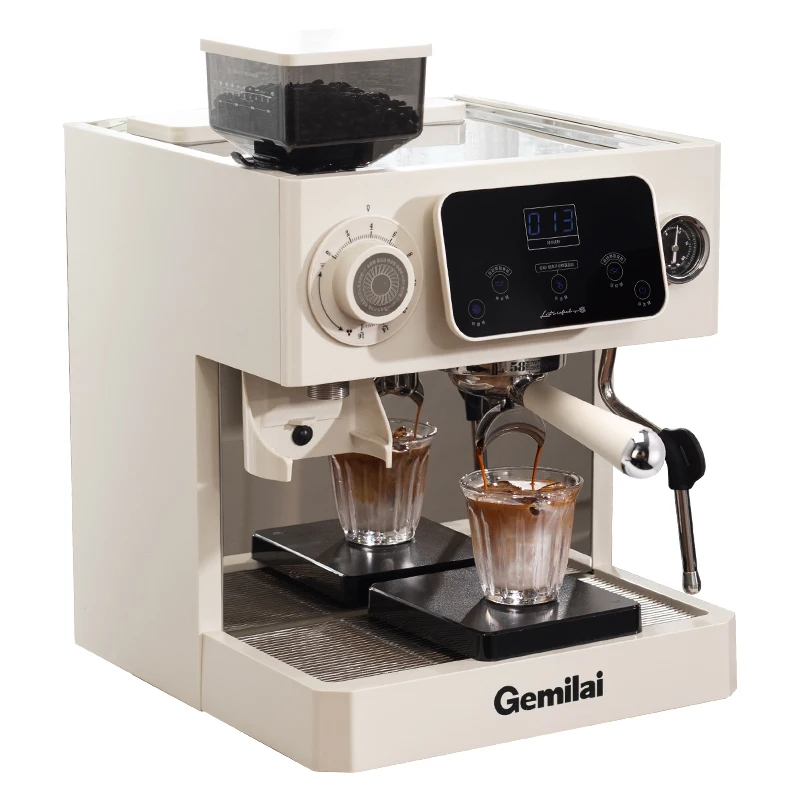 CRM3813 Best 3 In 1 Semi Automatic Household Espresso Coffee Machine With Milk Frother And Bean Grinder