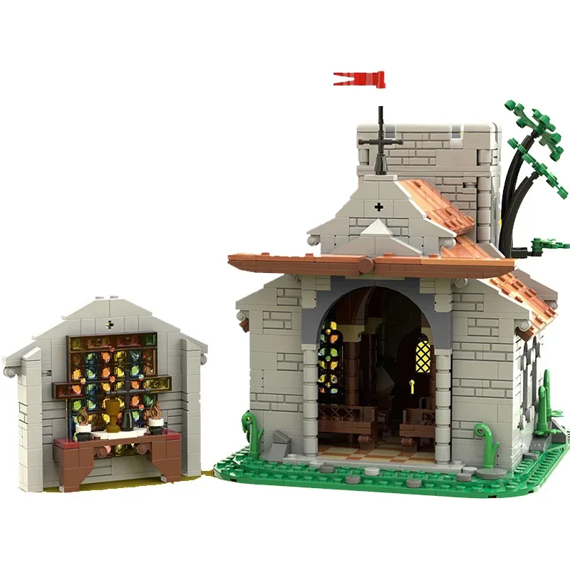 Medieval Castle Building Blocks Knights Tournament Castle Model Assemble Architecture Educational Creative Collection Toys Gifts