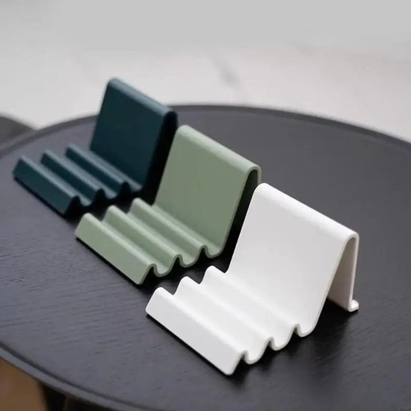 Lazy Bracket Mobile Phone Holder Table Desktop Stand Plastic Desk Mount Solid Color Mini Portable Holder Bracket for Smartphone