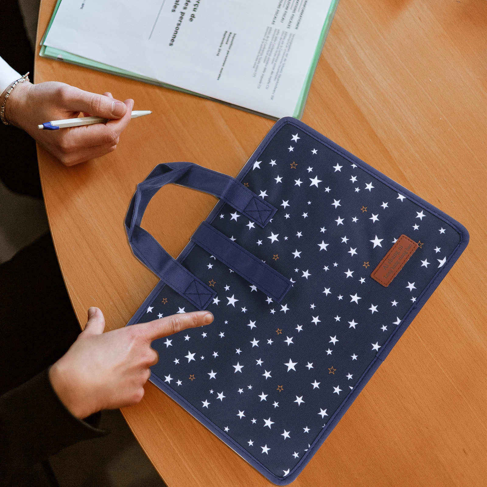 

13 Pockets File Folders Waterproof Oxford Document Storage Bag A4 Size Portable Folder Home Office School Travel