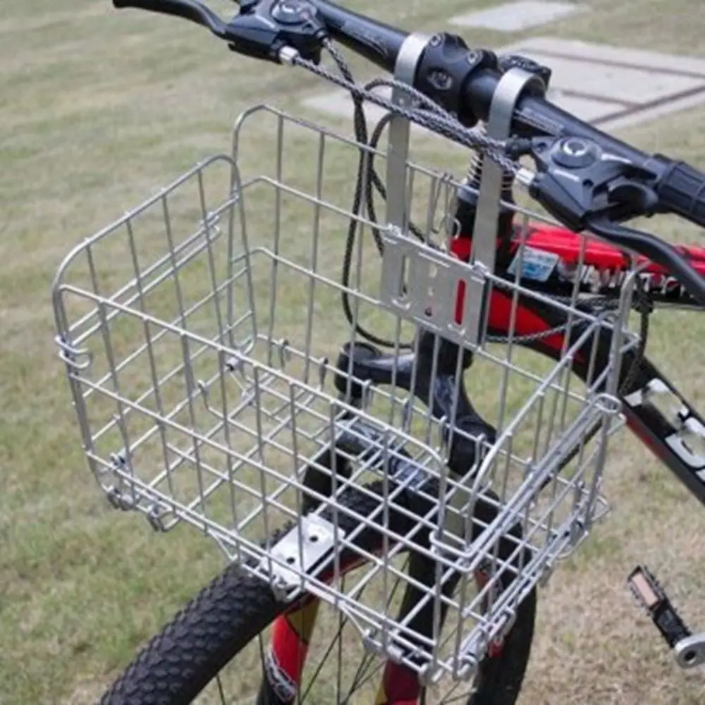 

Easy To Install Bicycle Hanging Hooks Aluminium Alloy Adjustable Metal Bike Basket Black/Silver Fixed Durable
