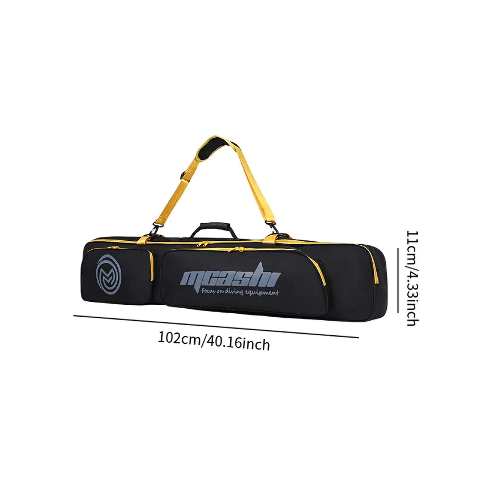 

Long Fins Bag Adjustable Shoulder Strap Spearfishing Snorkeling Easy Carry Swimming Bag Scuba Gear Bag Flippers Bag Shoulder Bag