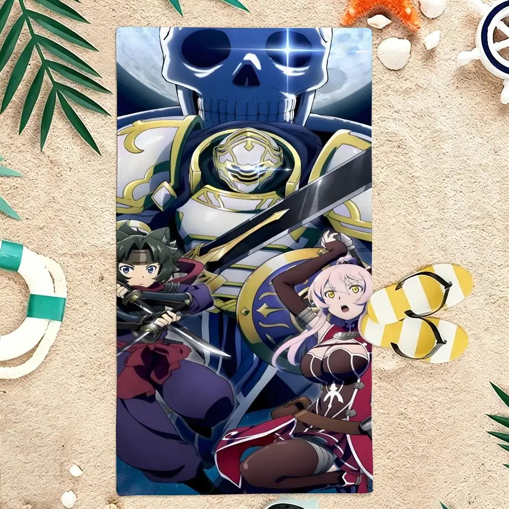 Isekai Anime S-Skeleton Knight in Another World Towel Microfiber soft Beach Towel for Travel Fitness Sauna Bathing Camping