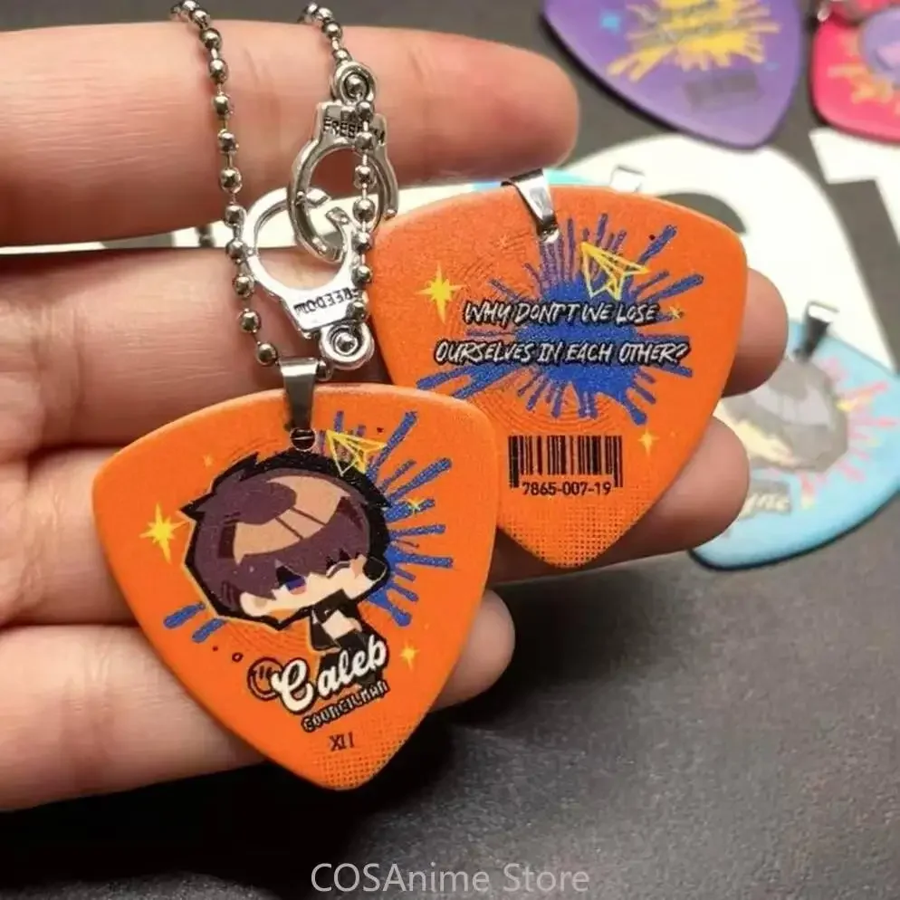 أنيمي الحب والفضاء العميق سيلوس كاليب رافاييل زين كافييه Kawaii تأثيري المفاتيح قلادة لطيف نموذج ديكور هدية عيد الميلاد