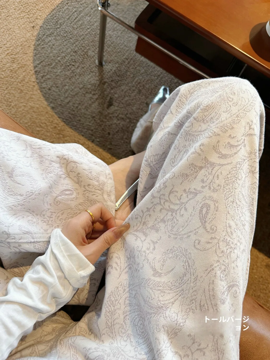 

Waed Denim Loose Women's Pants High Waist Wide Leg Spring Summer Long Size Ladies Jeans Floral Texture Taller Women Pants