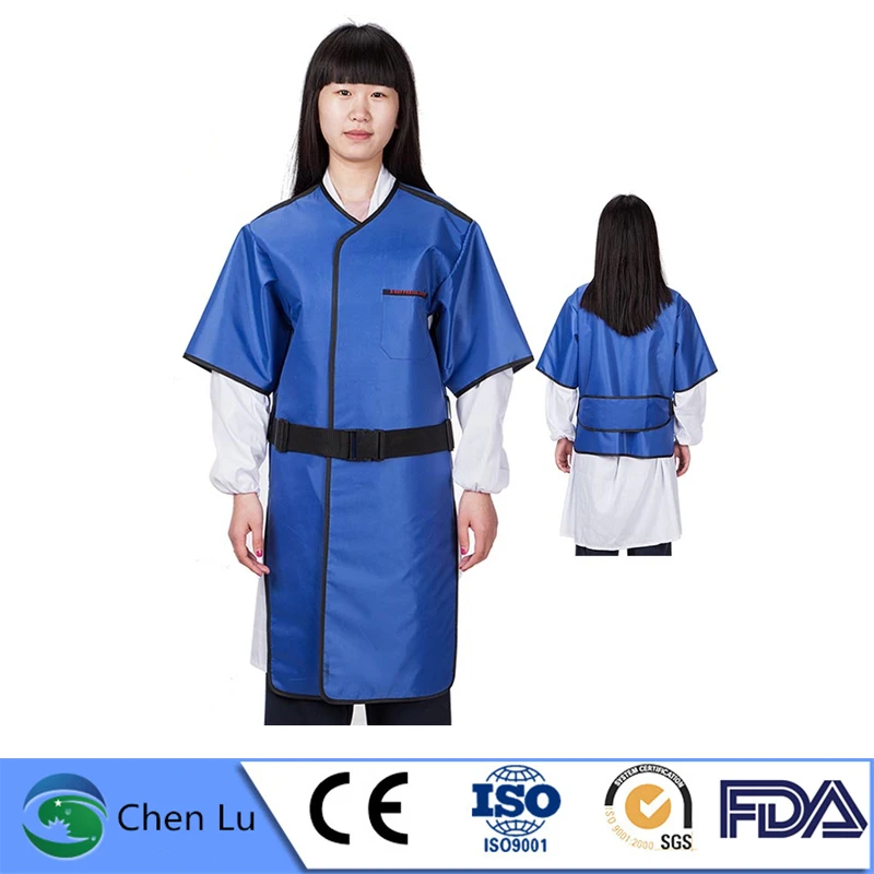 Soprabito di piombo a maniche corte protettivo dalle radiazioni Protezione radiologica dell'impianto di energia nucleare ospedaliera Abiti di piombo da 0,35/0,5 mmpb